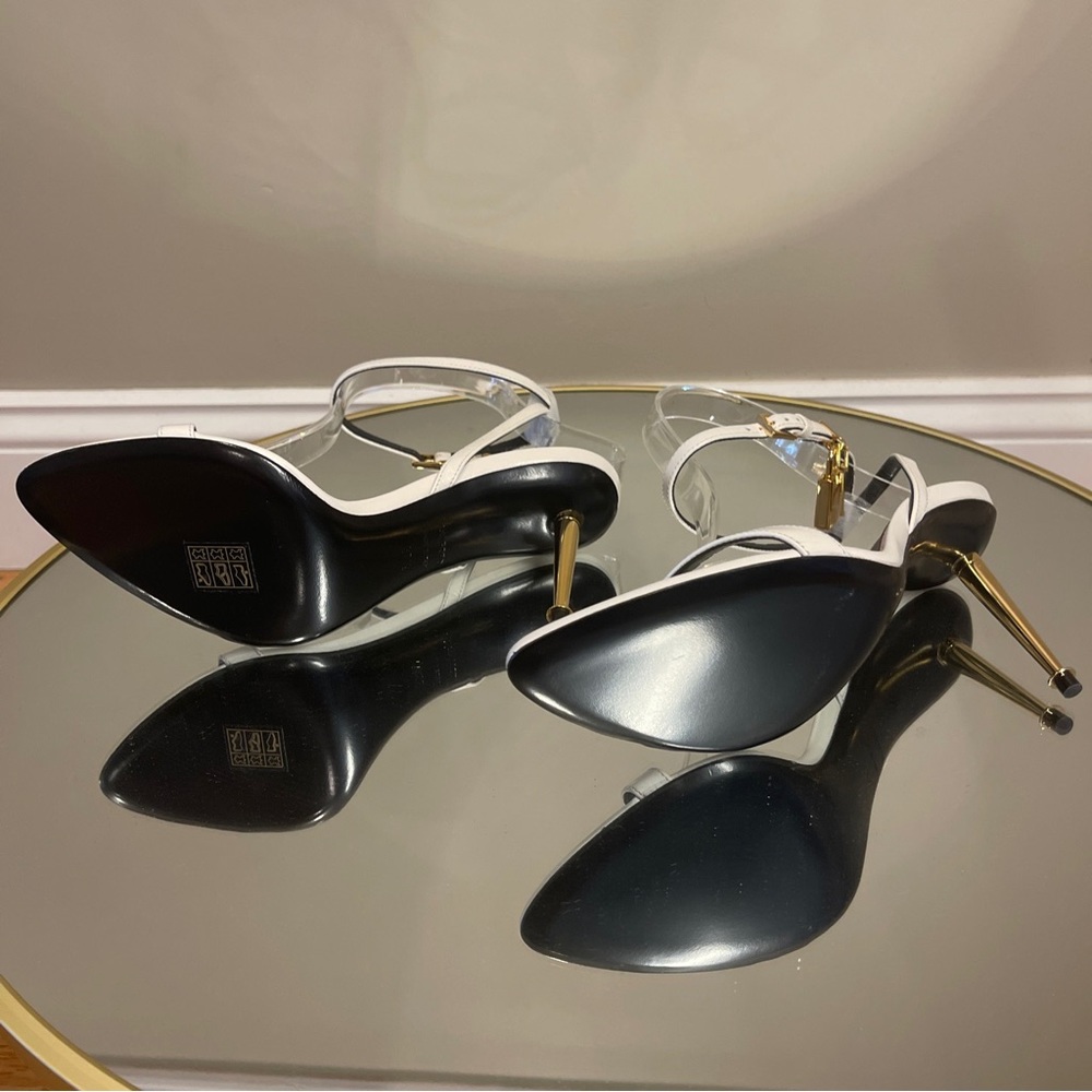 Tom Ford Padlock 85 Lock Heeled Sandals Sz 37.5 - Picture 11 of 17